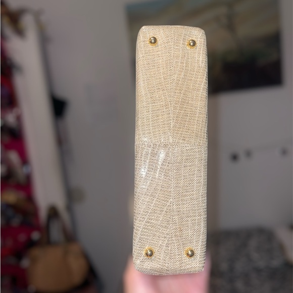 Stuart Weitzman For Russell And Bromley Women's Bag Beige Gloss - Picture 5 of 8